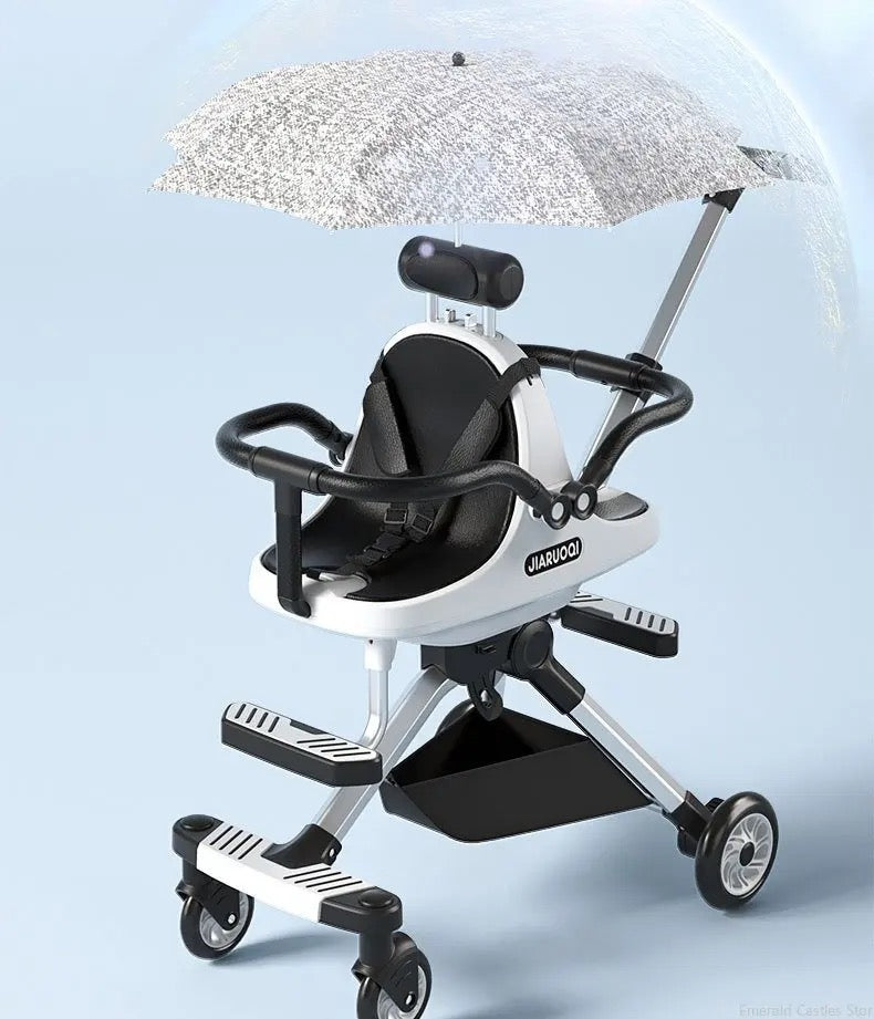 New Double baby stroller trolley car portable folding stroller two kids child trolley Pushchair Baby Light Stroller With Parasol