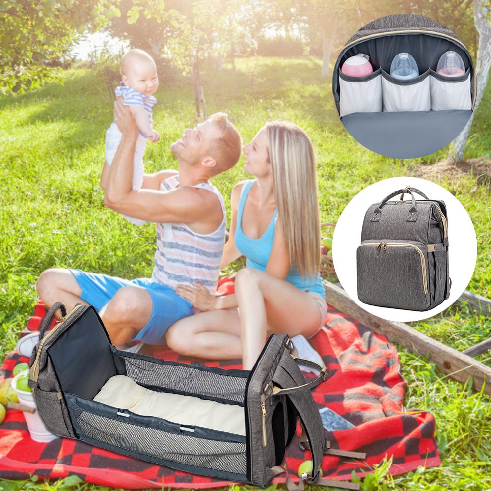 Baby Backpack Convertible Lightweight, Baby Diaper Bag Bed