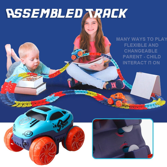 Changeable Track with LED Light-Up Race Car