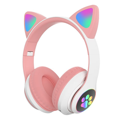 LED Cat Ear Noise Cancelling Headphones Bluetooth