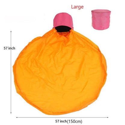 Toy Storage Bag Basket Large Play Mat Toy Clean-up