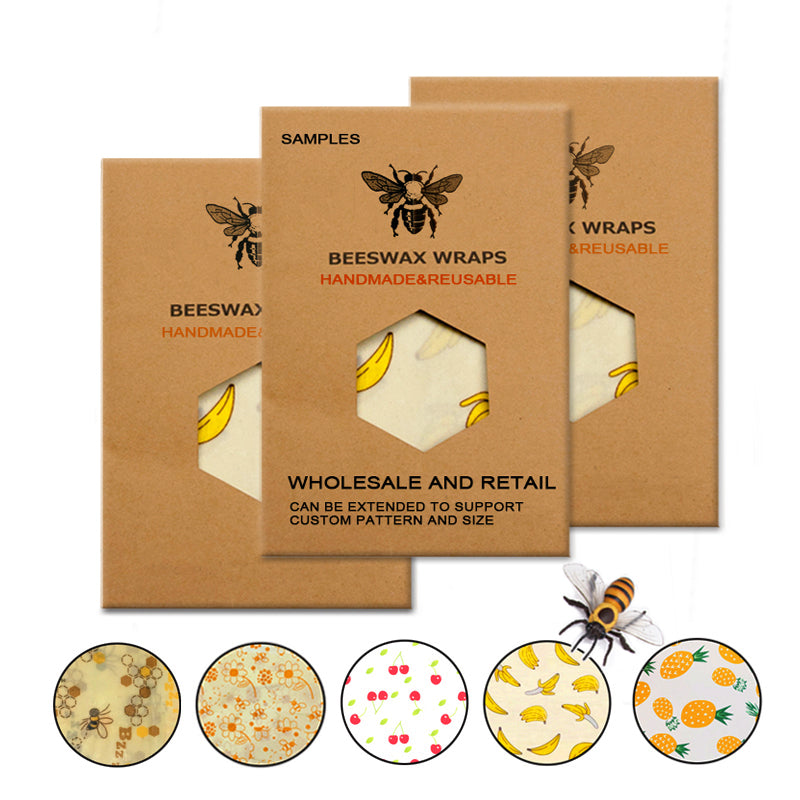 Eco Friendly Reusable Food Wraps Organic Beeswax Cloth