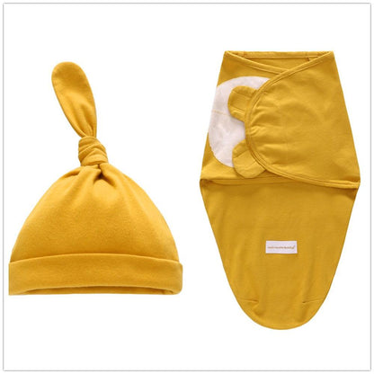 Baby Swaddle Blanket + Cap