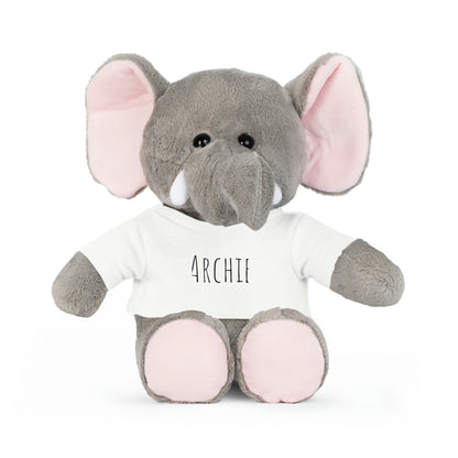 Custom Name- Plush Toy with T-Shirt