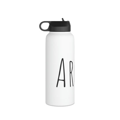 Custom Name- Stainless Steel Water Bottle, Standard Lid