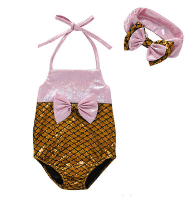 2PCS Set Baby Girls Swimwear