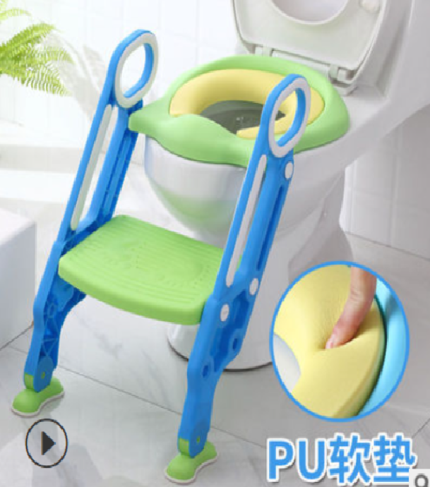 Children's toilet ladder toilet seat foldable male and female staircase type baby toilet frame cover baby seat gasket