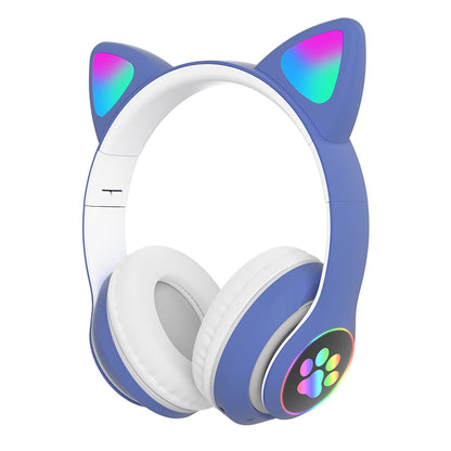 LED Cat Ear Noise Cancelling Headphones Bluetooth