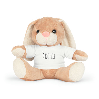 Custom Name- Plush Toy with T-Shirt