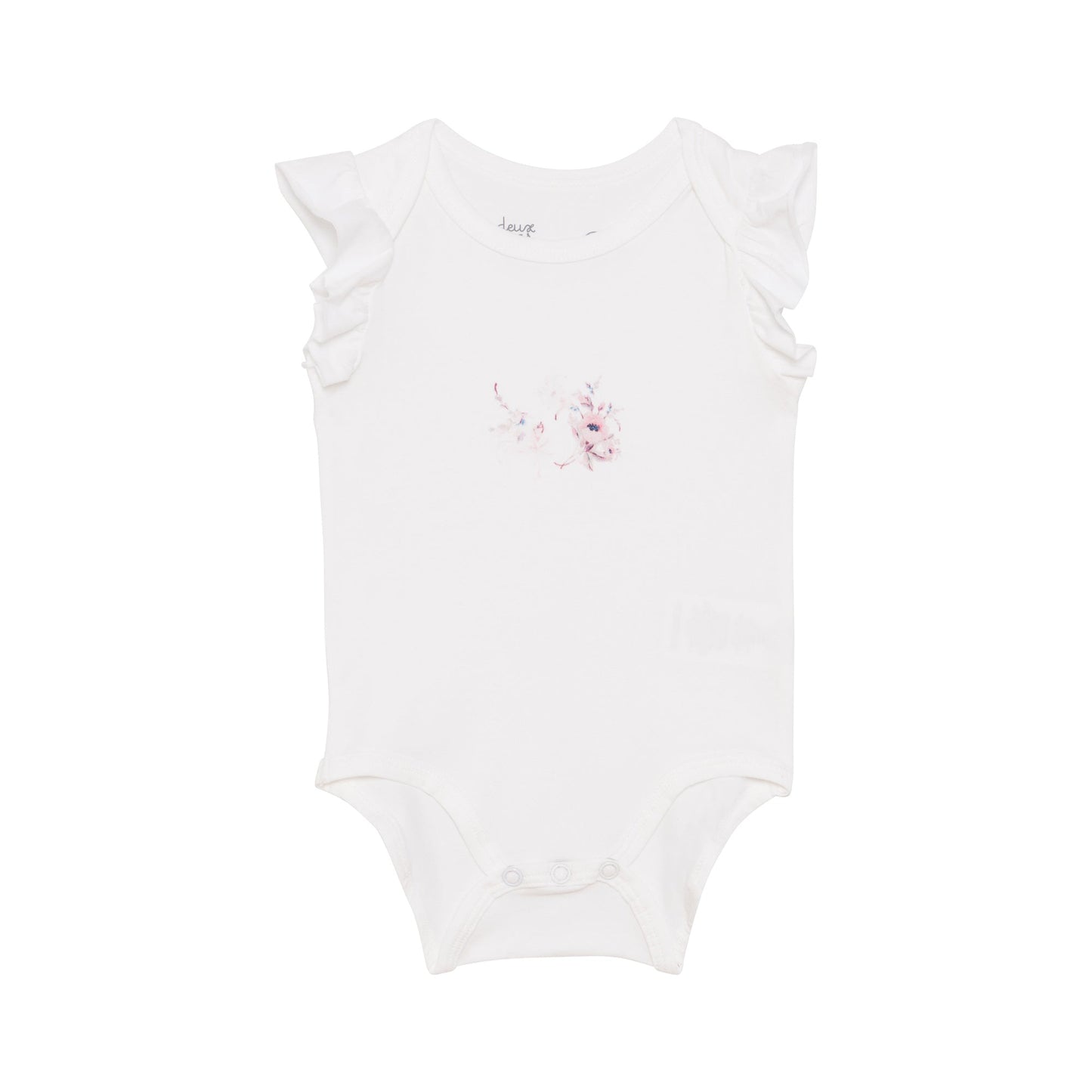 Organic Cotton Bodysuit and Bloomer Set Floral Pink