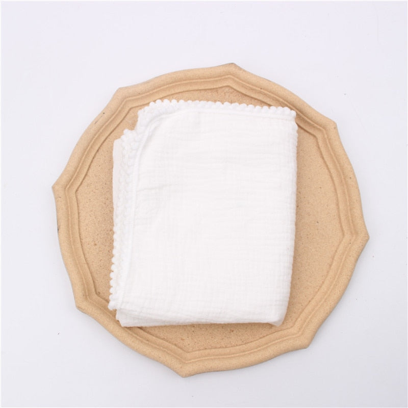 Organic Cotton  Baby Tassel Blankets