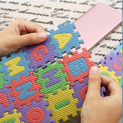 36 pcs Digital Alphabet Bubble Puzzle Mats