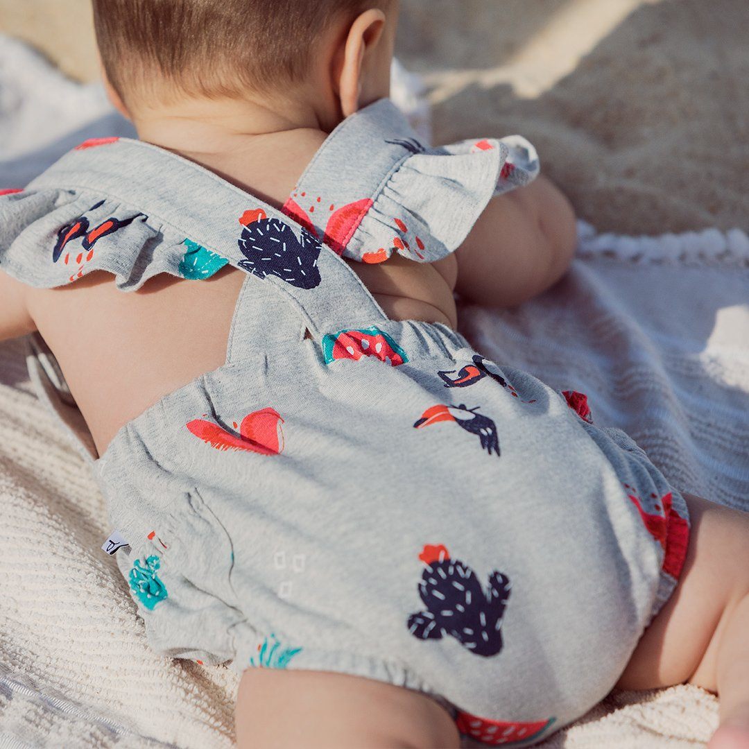 Organic Cotton Toucan Printed Romper