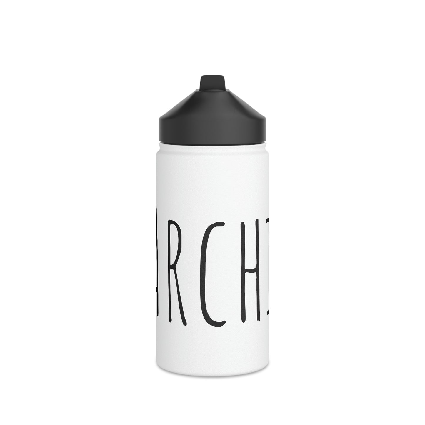 Custom Name- Stainless Steel Water Bottle, Standard Lid