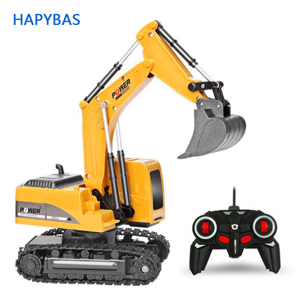 2.4Ghz 6 Channel 1:24 RC Excavator toy RC Engineering Car Alloy and plastic Excavator