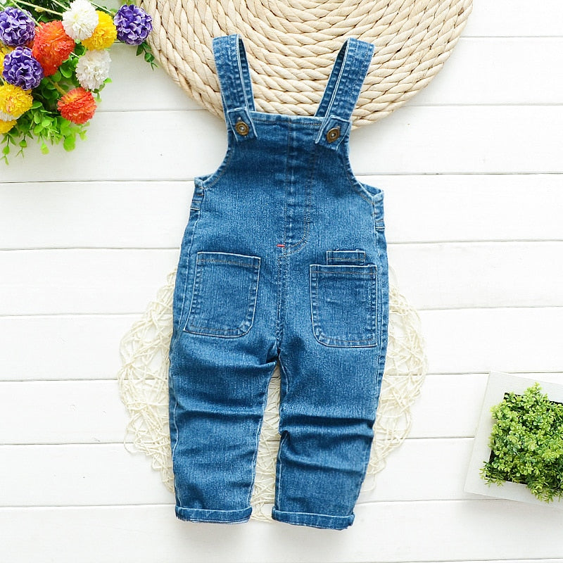 Toddler /Boys Long Pants Denim Overalls Dungarees