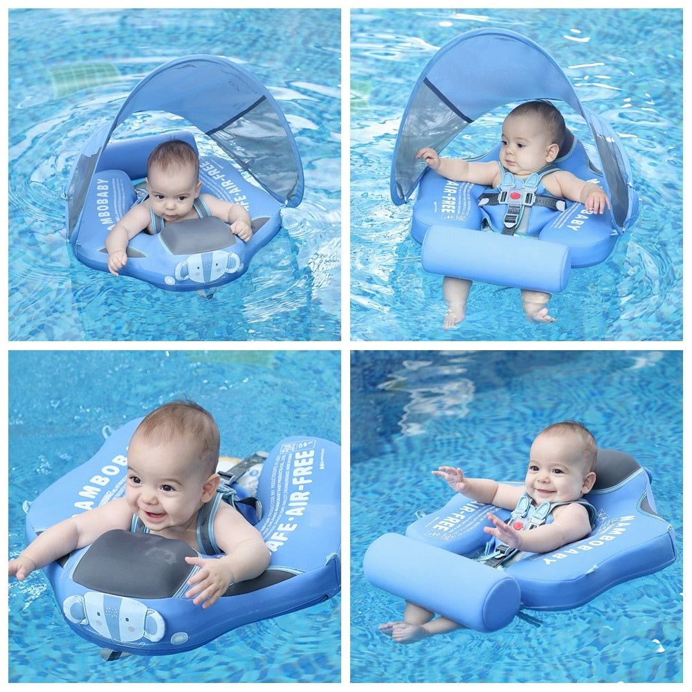 Solid Non-inflatable Newborn Baby Waist Float