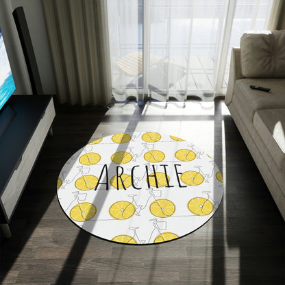 Custom Name Kids room -Round Rug