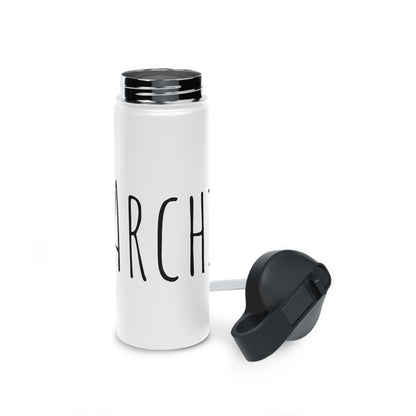 Custom Name- Stainless Steel Water Bottle, Standard Lid