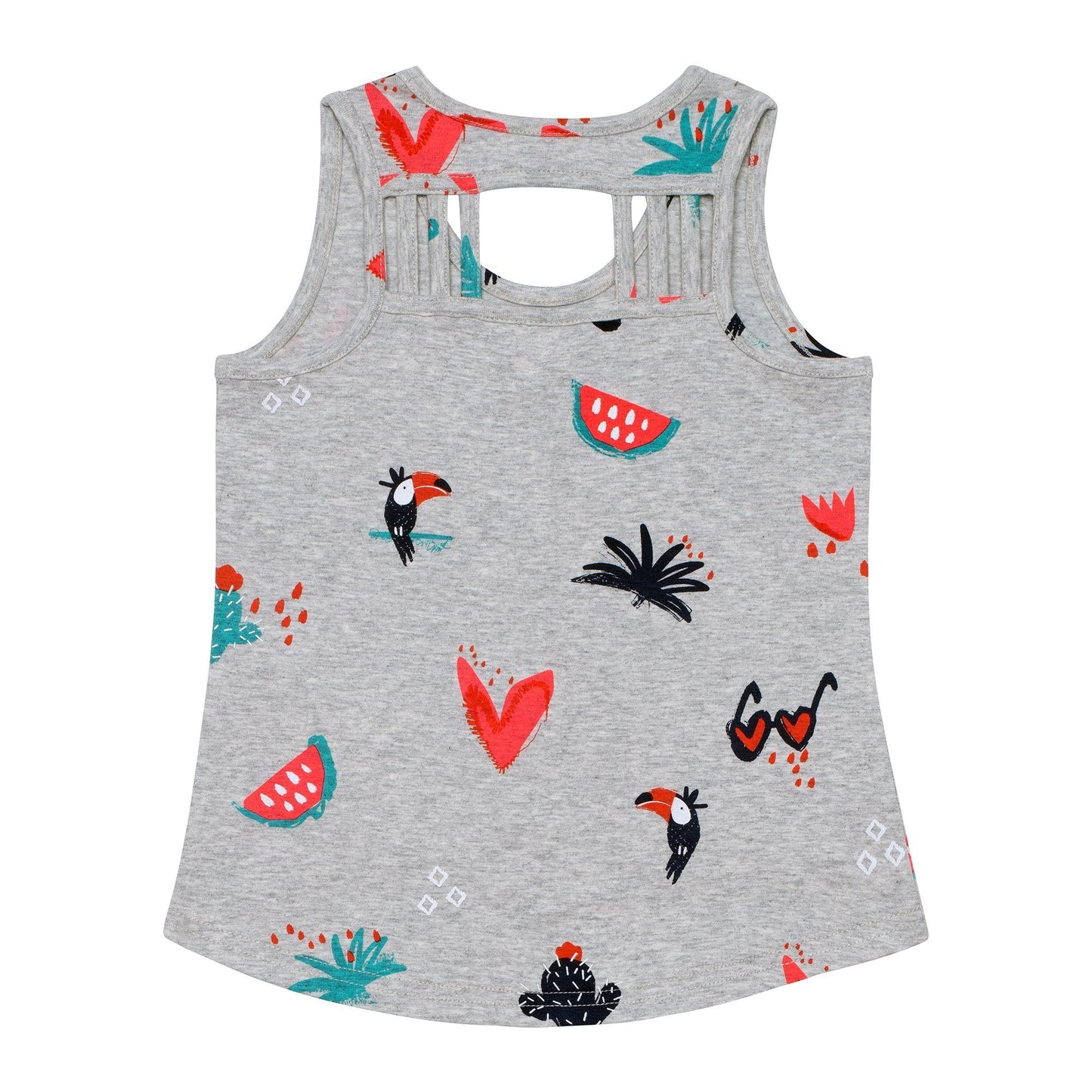 Organic Cotton Tank with Printed Pocket