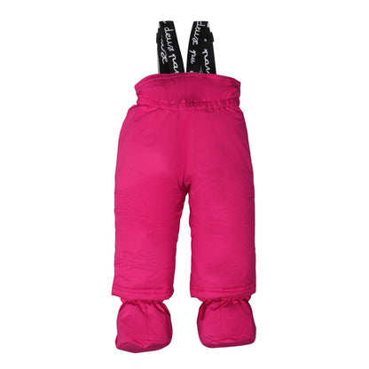 Baby Two Piece Snowsuit Fushia Pink Dinos