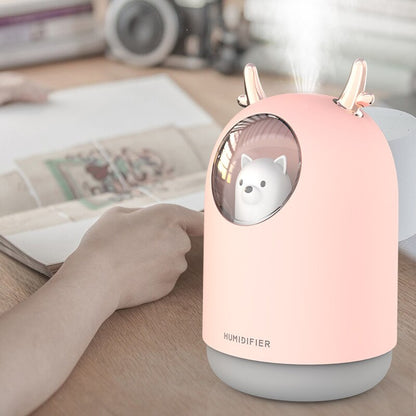 Animal Humidifier Rechargeable Night Light Kids Bedroom Aroma Diffuser Cool Mist Maker Air Creative Gift USB With Romantic Lamp