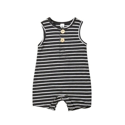 0-24 Newborn/ Infant Striped Romper