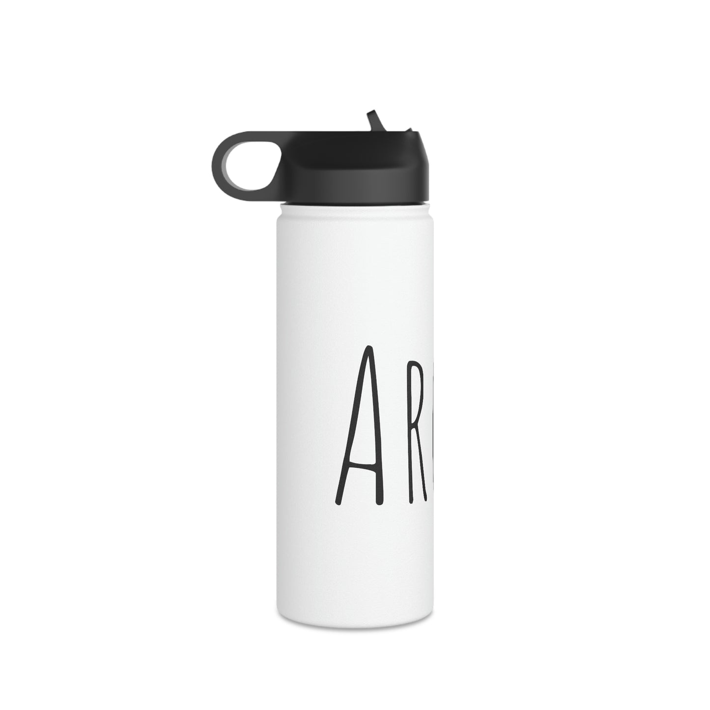 Custom Name- Stainless Steel Water Bottle, Standard Lid