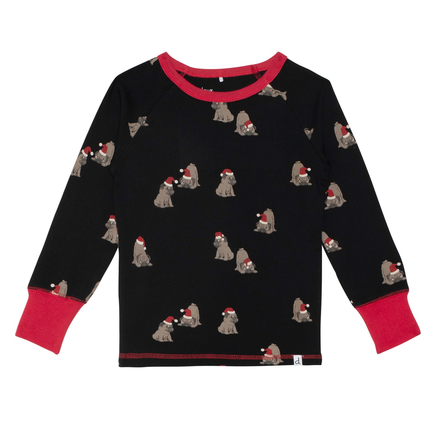 Organic Cotton Two Piece Pajama Set Christmas Dog