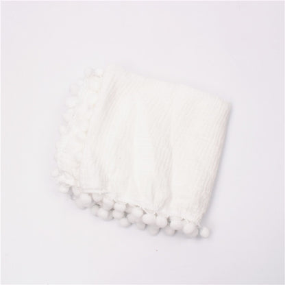 Organic Cotton  Baby Tassel Blankets