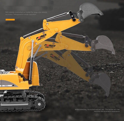 2.4Ghz 6 Channel 1:24 RC Excavator toy RC Engineering Car Alloy and plastic Excavator