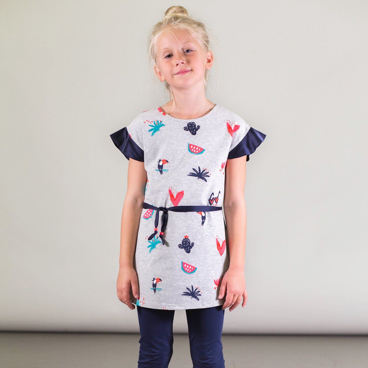 Organic Cotton Tunic with Toucan Print