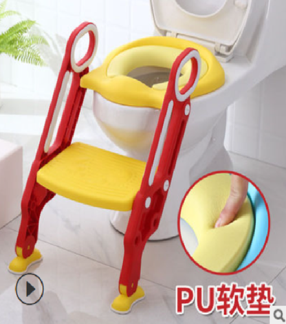 Children's toilet ladder toilet seat foldable male and female staircase type baby toilet frame cover baby seat gasket