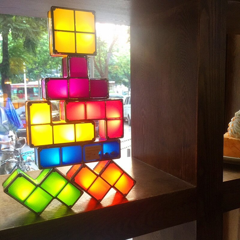 Puzzle 3D LED Night Light Toy Brick Stackable