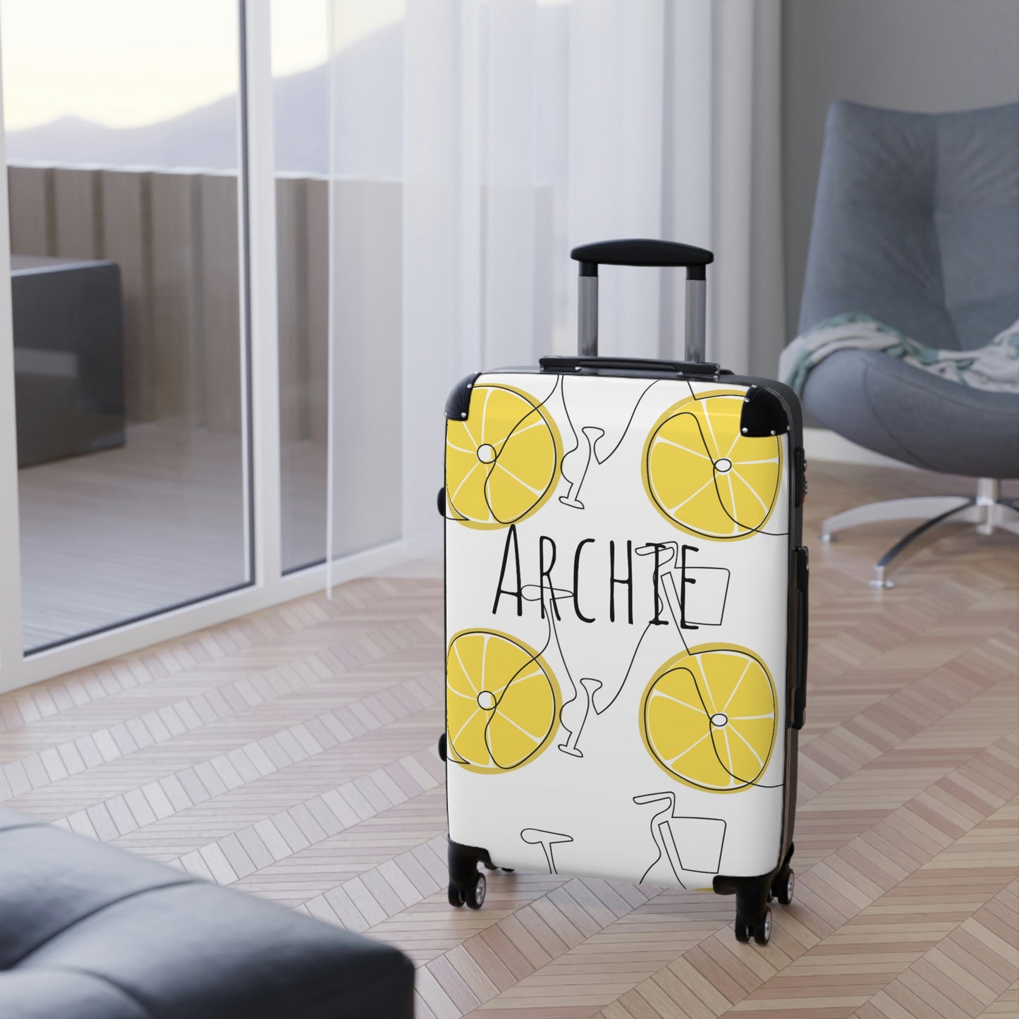 Custom Name Travel Suitcases