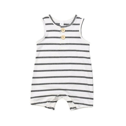 0-24 Newborn/ Infant Striped Romper