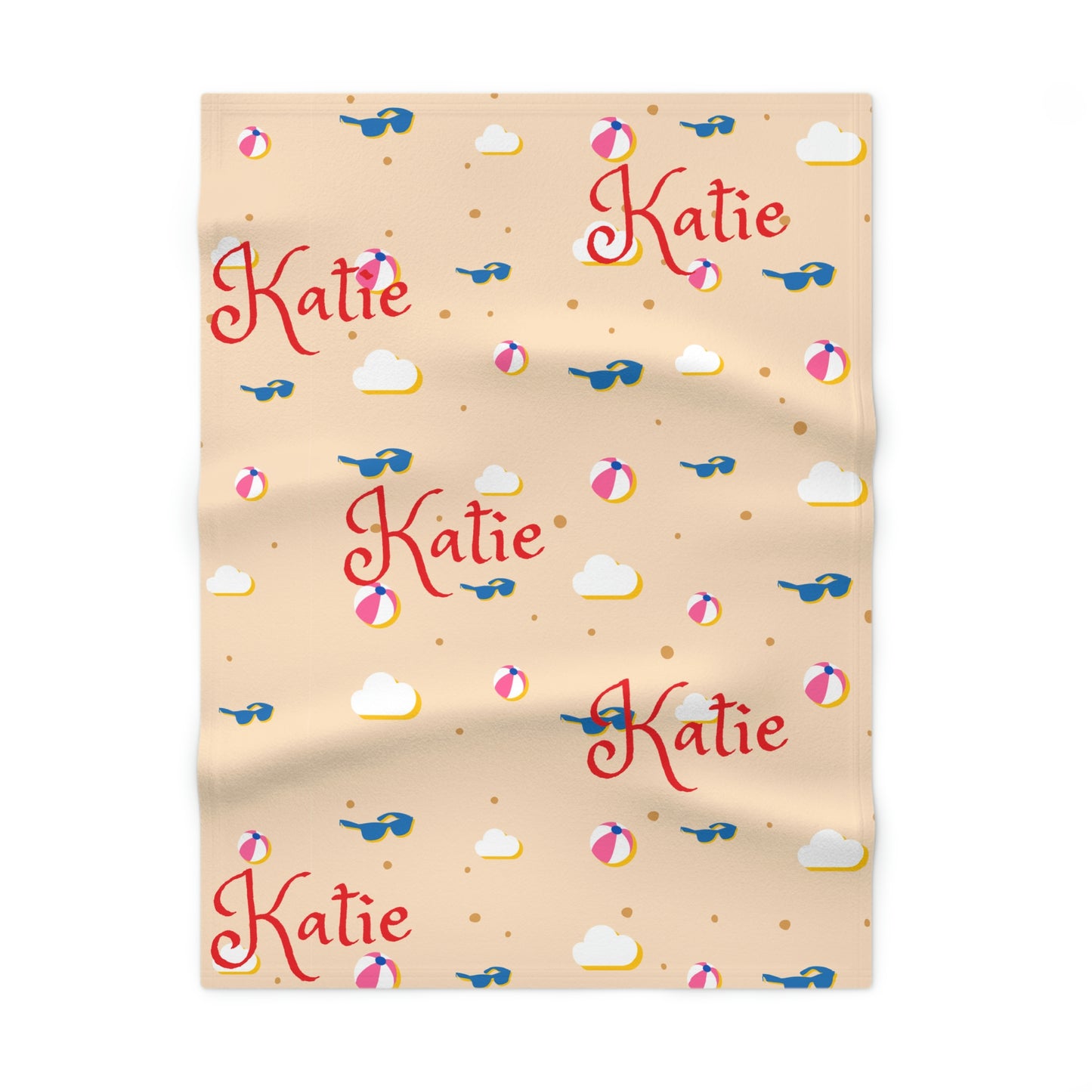 Custom Baby Name - Soft Fleece Blanket