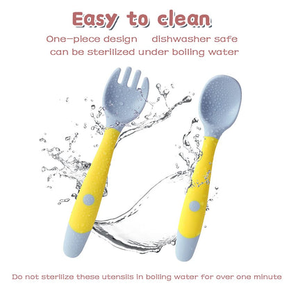 Silicone Spoon for Baby Utensils Set