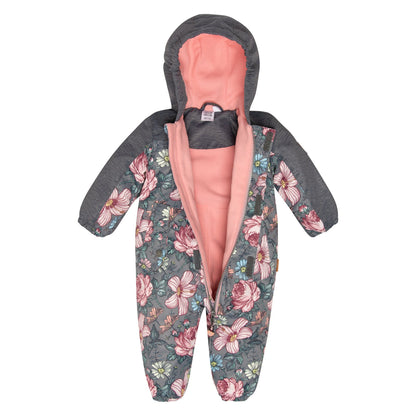 Baby Floral Print Spring Suit with Hat