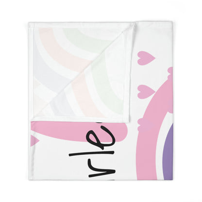 Customized name Baby Swaddle Blanket