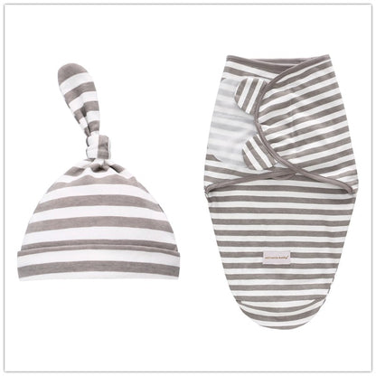 Baby Swaddle Blanket + Cap