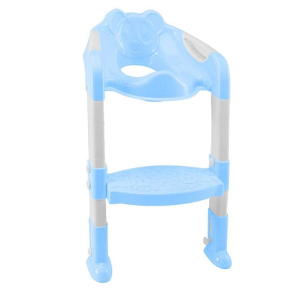 Folding Baby Toilet Training Seat With Adjustable Ladder