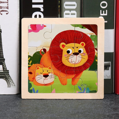 Small Size Kids Toys Wooden 3D Puzzle