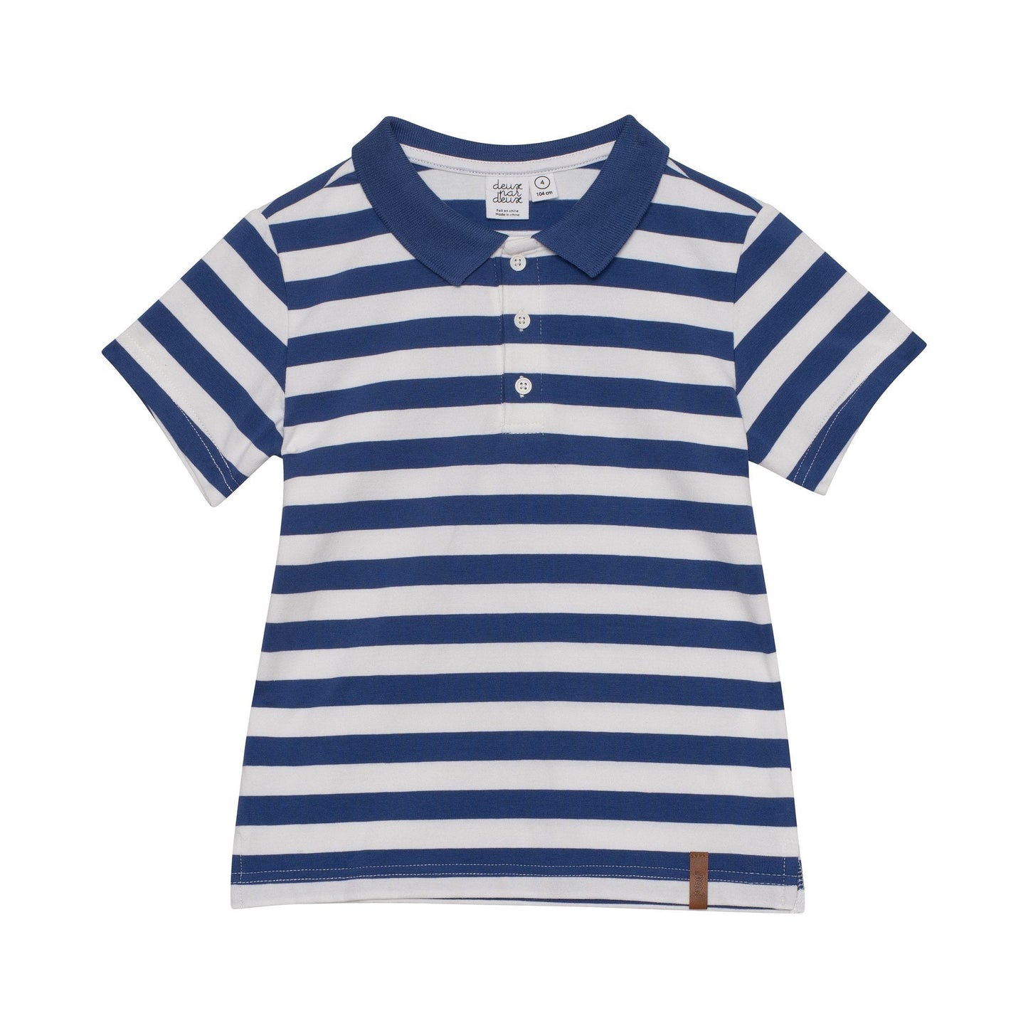 Organic Cotton Striped Polo Shirt