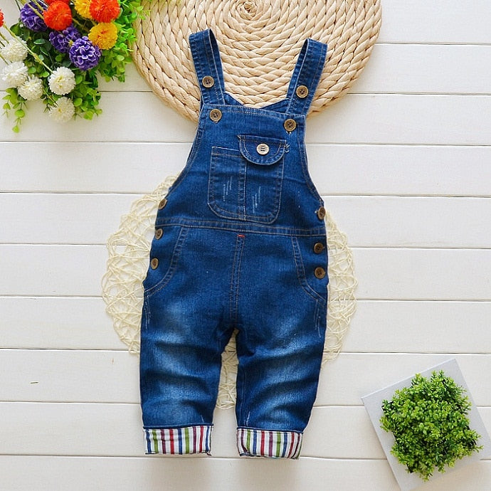 Toddler /Boys Long Pants Denim Overalls Dungarees