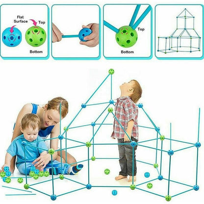 Castles Tunnels Kids Tent Play Construction Fort Building