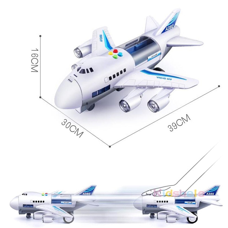 Kids Toys Simulation Track Inertia Airplane