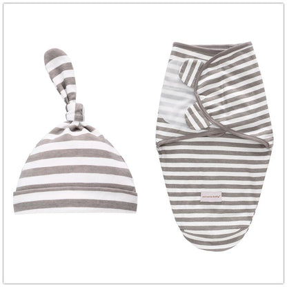 Baby Swaddle Blanket + Cap