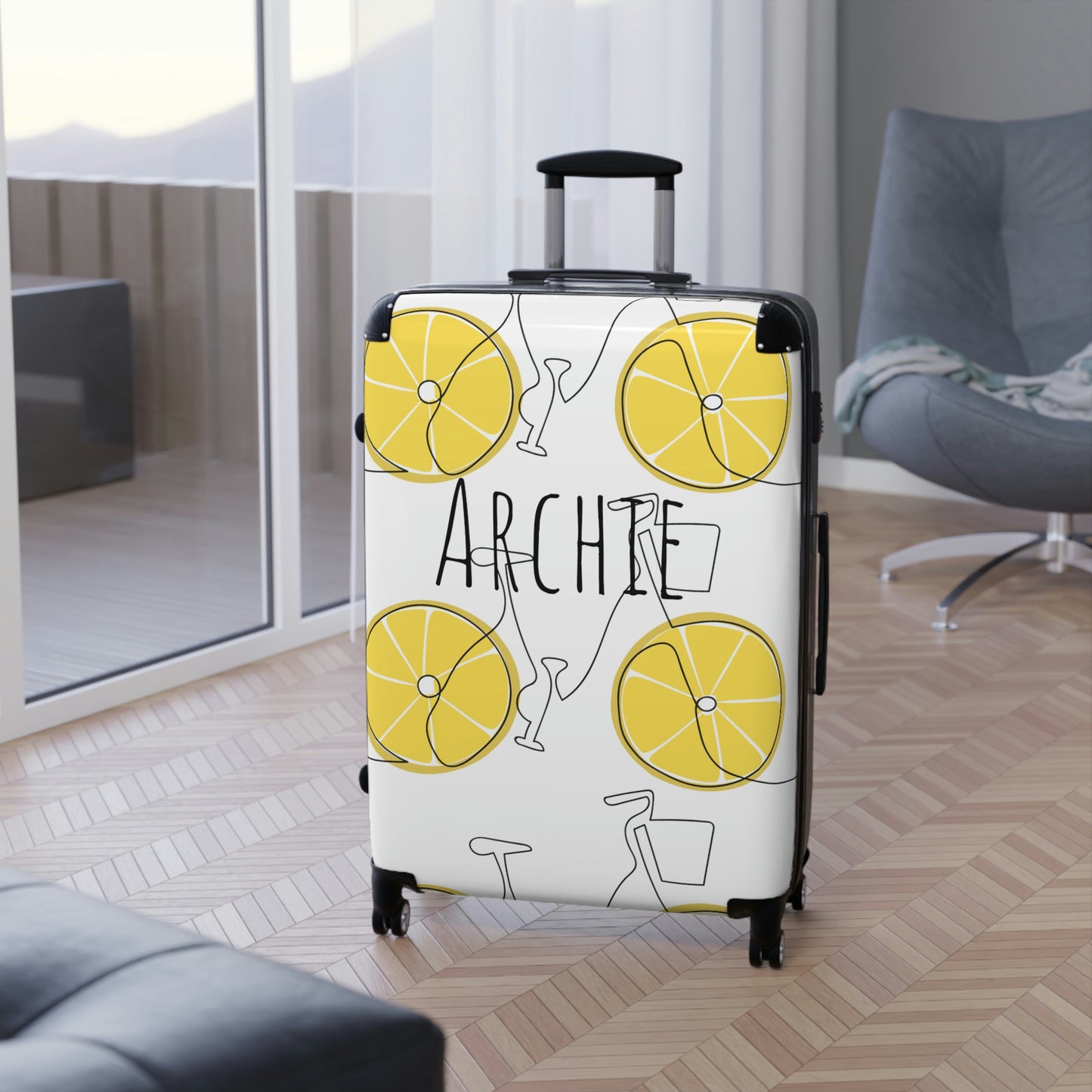 Custom Name Travel Suitcases