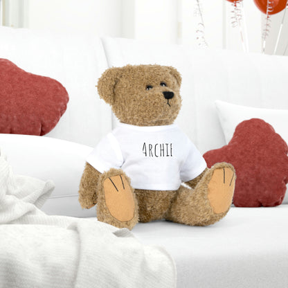 Custom Name- Plush Toy with T-Shirt